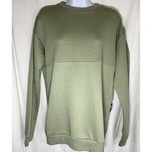 Eighth Avenue NY Men's Sage Green Textured Crewneck Sweatshirt - NWT Size M